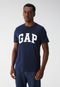 Kit 2pçs Camiseta GAP Reta Logo Azul - Marca GAP
