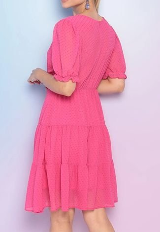 Vestido Pedrarias Lily Daisy LD387 Pink
