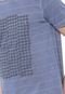 Camiseta Aramis Stone Xadrez Azul - Marca Aramis