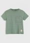 Camiseta Manga Curta Hering Kids Listrada Verde - Marca Hering Kids