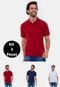 Kit 3 Camisas Polos Premium Coloridas Colorado Versatti Colorido - Marca Versatti