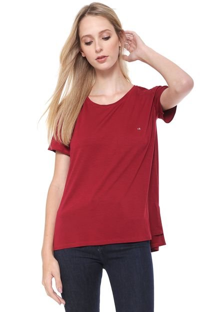 Blusa Calvin Klein Lisa Logo Vermelho - Marca Calvin Klein