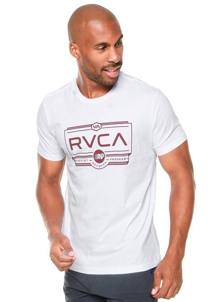 Camiseta RVCA Woodwork Branca - Marca RVCA