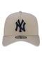 Boné New Era 9forty A-frame Snapback New York Yankees Bege - Marca New Era
