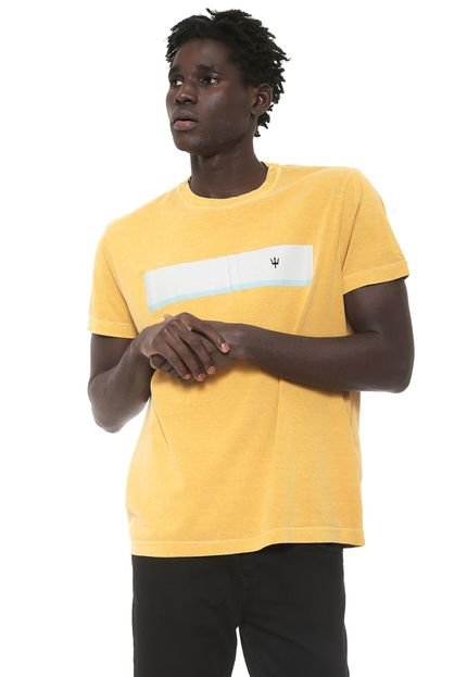 Camiseta Osklen Stone Barra Amarela - Marca Osklen