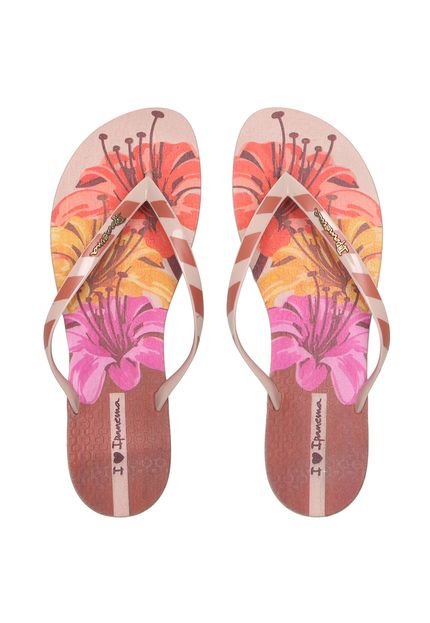 Chinelo Ipanema Wave Floral Marrom - Marca Ipanema