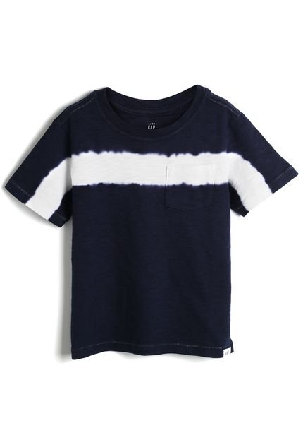 Camiseta GAP Infantil Tie Dye Azul-Marinho/Branco - Marca GAP