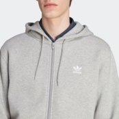 Adidas Moletom Capuz Zíper Trefoil Essentials - Marca adidas