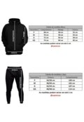 Conjunto Moletom Use Miron Unissex Moleton Canguru Casaco Fechado Blusa de Frio Liso Sem Estampa Preto e Calça Moletom Jogging  Calca Moleton Jogger Branco - Marca Use Miron