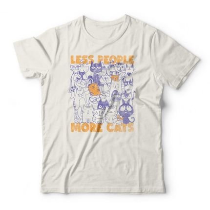 Camiseta More Cats - Off White - Marca Studio Geek 