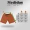 Shorts Kit 3 Bermudas Moletom Infantil Juvenil Masculina Cores Sortidas - Marca Alikids