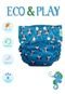 Fralda Ecológica Premium Eco&Play Pinguim Azul - Marca Ecoeplay