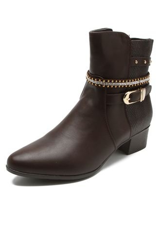 Bota mooncity cheap tiras marrom