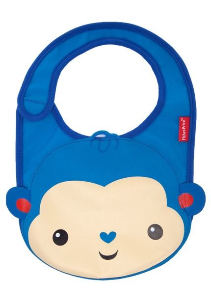 Babador Fisher-Price Macaco Azul - Marca Fisher-Price