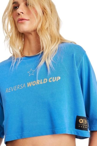 Camiseta Stone Copa Reversa Azul - Marca Reversa