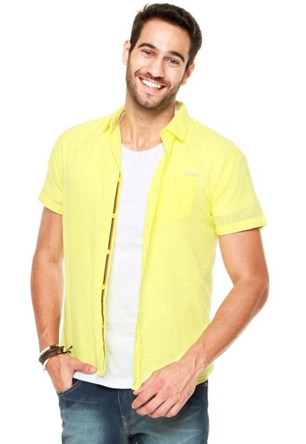 Camisa Colcci Slim Amarela - Marca Colcci