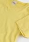 Camiseta Elian Infantil Gola V Amarela - Marca Elian
