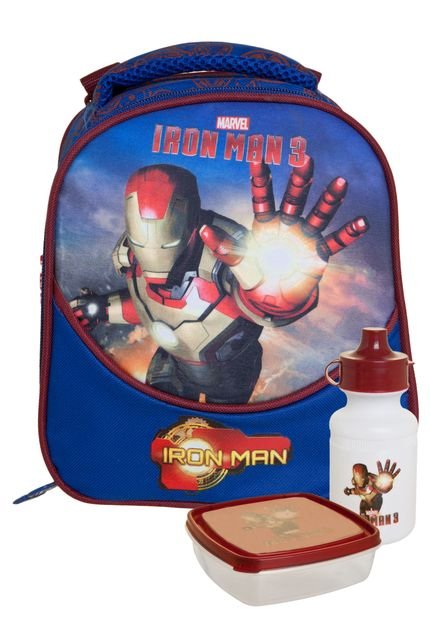 Lancheira Iron Man Azul - Marca Iron Man