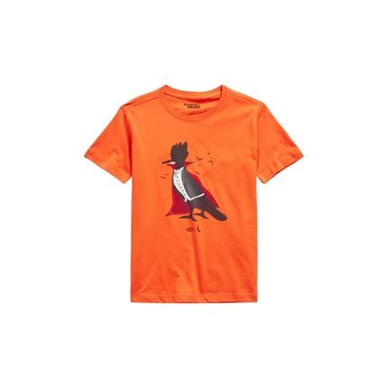 Camiseta Mini Estampada Pica Pau Vampiro Reserva Mini Laranja - Marca Reserva Mini