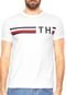Camiseta Tommy Hilfiger Striped Logo Branca - Marca Tommy Hilfiger