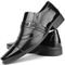 Sapato Social Masculino Calce Fácil Premium Preto   Cinto   Carteira - Marca Dhl Calçados