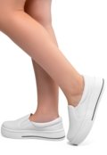 Tênis Lumiss Slip On Iate Sintético Branco - Marca Amorelle