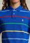 Camisa Polo Polo Ralph Lauren Reta Estampada Azul - Marca Polo Ralph Lauren