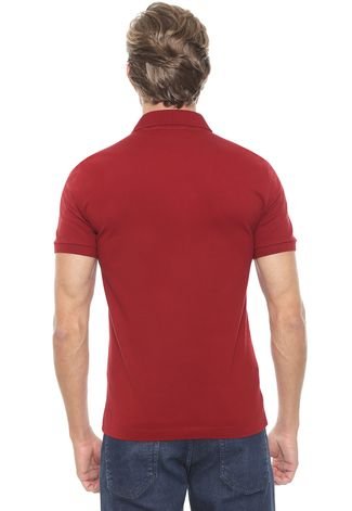 Camisa Polo Lacoste Slim Athletics Vermelha