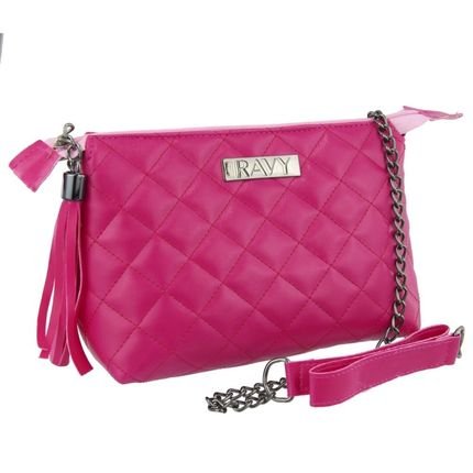 Bolsa Feminina Pequena de Lado Ravy Store Corrente Transversal Pink - Marca RAVY STORE