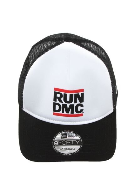 Boné New Era Run Dmc Preto/Branco - Marca New Era