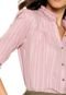 Camisa Zatana Babados Rosa - Marca Zatana