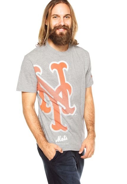 Camiseta New Era New York Mets Cinza - Marca New Era