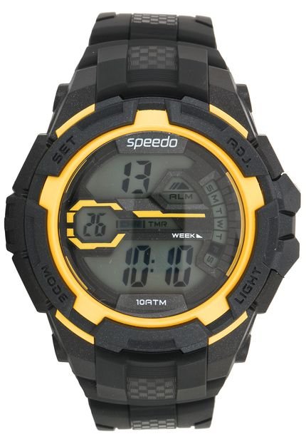 Relógio Speedo 65087G0EVNP2 Preto/Amarelo - Marca Speedo