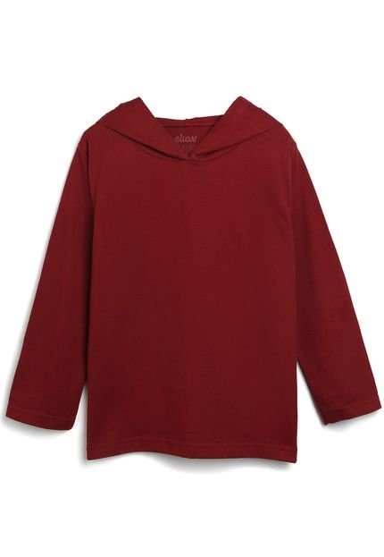 Camiseta Elian Infantil Capuz Vermelha - Marca Elian