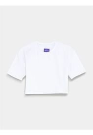 Camiseta Crop Unicolor Para Mujer Freedom 02460 ARTURO CALLE