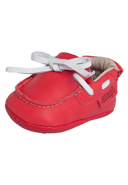 Sapato Ortopé Pespontos Vermelho - Marca Ortopé