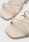 Rasteira Dafiti Shoes Tiras Off-White - Marca DAFITI SHOES