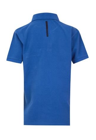 Camisa Polo Calvin Klein Kids Azul