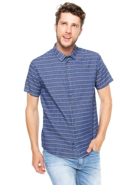 Camisa Colcci Listrada Azul - Marca Colcci