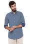 Camisa Banana Republic Grand Fit Padronagem Azul - Marca Banana Republic