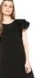 Vestido FiveBlu Curto Babado Preto - Marca FiveBlu