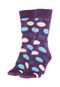 Meia Happy Socks Big Dot Roxa - Marca Happy Socks