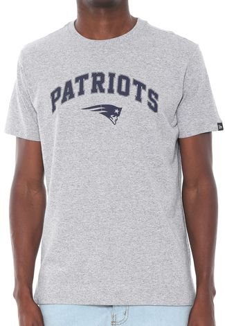 Camiseta New Era England Patriots Cinza
