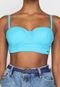 Top Colcci Liso Azul - Marca Colcci