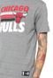 Camiseta New Era Melange Chicago Bulls Cinza - Marca New Era