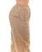Calça Feminina Wide Leg Parachute com Reguladores de Elástico No Cós  22968 Caqui Consciência - Marca Consciência