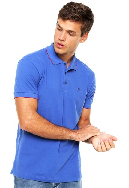 Camisa Polo Forum Slim Azul - Marca Forum