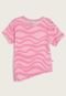 Camiseta Infantil Hering Kids Padronagens Rosa - Marca Hering Kids