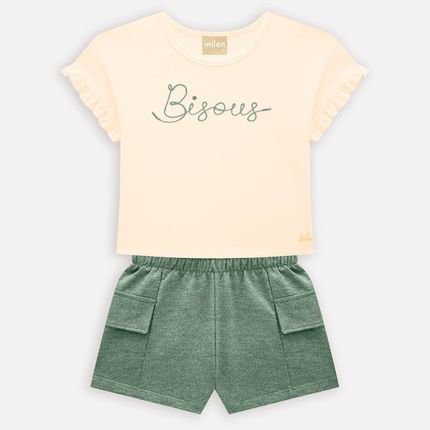 Conjunto Infantil Menina Milon Laranja - Marca Milon