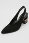 Scarpin Dumond Slingback Preto - Marca Dumond